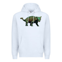 White ankylosaurus Premium Hoodie - Artiststas