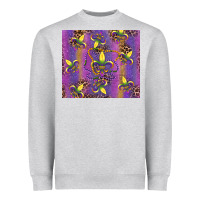 Heather Grey mardi gras fleur de lis Heavyweight Sweatshirt - RanaPortraitStore