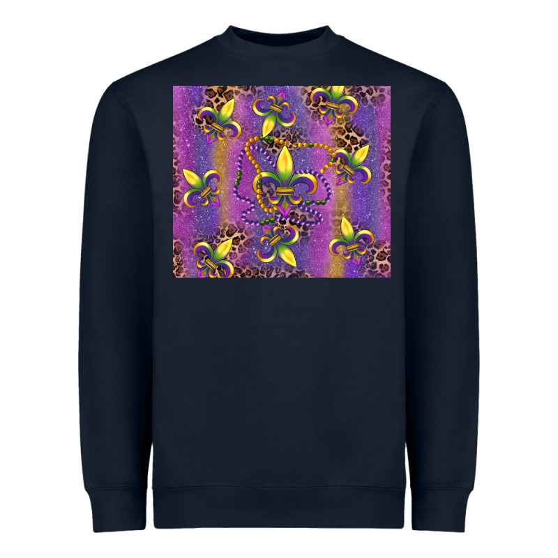 Mardi Gras Fleur De Lis Heavyweight Sweatshirt by RanaPortraitStore | Teevron