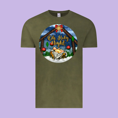 Oh Holy Night Vintage Tee Designed By Bundleandbundleshop