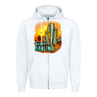 White desert darlin' Zipper Hoodie - JahusDesignShop