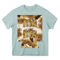 Arona Mama with leopard and cowhide regular can cooler Heavy Core Tee - HowdyJamesFarm