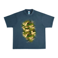 Midnight Navy camouflage patch 1 Urban Heavy Tee - BundleAndBundleShop