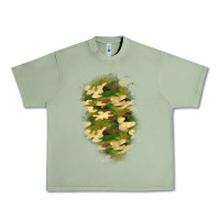 Oil Green camouflage patch 1 Urban Heavy Tee - BundleAndBundleShop