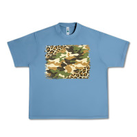Pebble Blue leopard camo pattern background Urban Heavy Tee - Jasminsmagicworld