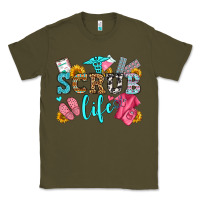 Army Green scrub life olivia Classic Tee - OliviaCreatesArt