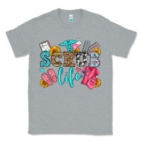 Heather Grey scrub life olivia Classic Tee - OliviaCreatesArt