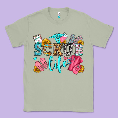 Scrub Life Olivia Classic Tee Designed By Oliviacreatesart