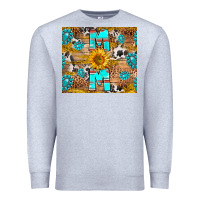 Heather Grey western mom Premium Sweatshirt - RanaPortraitStore