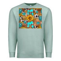 Seafoam western mom Premium Sweatshirt - RanaPortraitStore