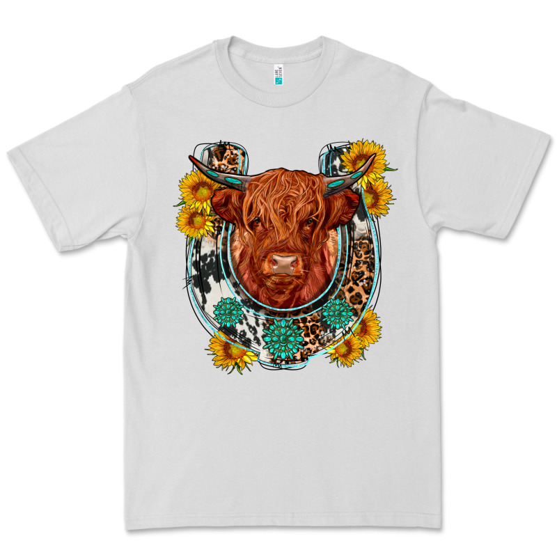 Western Leopard Cowhide Cow Horseshoe Premium Tee by OliviaCreatesArt | Teevron