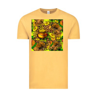 Vintage Mustard St. Patrick's Chicken With Pot Of Gold Vintage Tee - FaDigitalArtStudio