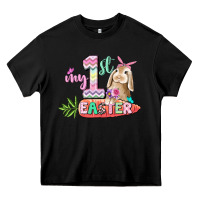 Black My first Easter Day Heavy Core Tee - CowGirlArtShop