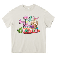 Cream My first Easter Day Heavy Core Tee - CowGirlArtShop