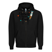 Black nursing i̇s a work of heart Zipper Hoodie - JahusDesignShop