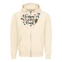 Sandshell nursing i̇s a work of heart Zipper Hoodie - JahusDesignShop