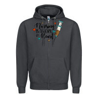 Smoke nursing i̇s a work of heart Zipper Hoodie - JahusDesignShop