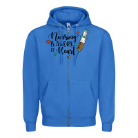 True Royal nursing i̇s a work of heart Zipper Hoodie - JahusDesignShop