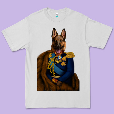 Pet Portraits, Custom Pet Portraits, Renaissance Pet Portraits, Custom Premium Tee Designed By Ranaportraitstore