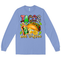 Colony Blue Tacos And Tequila Long Sleeve Tee - CowhideDigitalArt