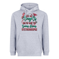 Heather Grey not all angels have wings some have stethoscopes Heavyweight Hoodie - RanaPortraitStore