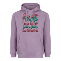 Lavender not all angels have wings some have stethoscopes Heavyweight Hoodie - RanaPortraitStore