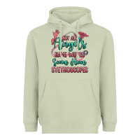 Matcha not all angels have wings some have stethoscopes Heavyweight Hoodie - RanaPortraitStore