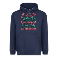 Navy not all angels have wings some have stethoscopes Heavyweight Hoodie - RanaPortraitStore