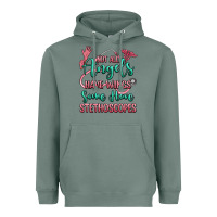 Sage not all angels have wings some have stethoscopes Heavyweight Hoodie - RanaPortraitStore