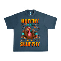 Midnight Navy huffin' for the stuffin' Urban Heavy Tee - BundleAndBundleShop