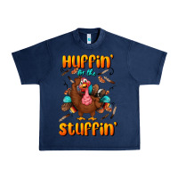 Navy huffin' for the stuffin' Urban Heavy Tee - BundleAndBundleShop