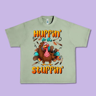 Huffin' For The Stuffin' Urban Heavy Tee Designed By Bundleandbundleshop