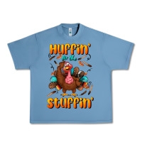 Pebble Blue huffin' for the stuffin' Urban Heavy Tee - BundleAndBundleShop