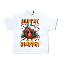 White huffin' for the stuffin' Urban Heavy Tee - BundleAndBundleShop