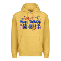 Antique Gold happy birthday america Premium Hoodie - Artiststas