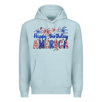 Blue Mist happy birthday america Premium Hoodie - Artiststas