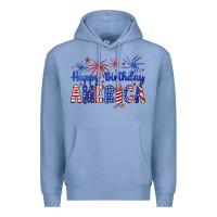 Colony Blue happy birthday america Premium Hoodie - Artiststas