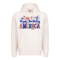 Pale Pink happy birthday america Premium Hoodie - Artiststas