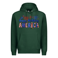 Sports Green happy birthday america Premium Hoodie - Artiststas
