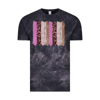 Cloud Black pink glitter leopard brushstroke background Vintage Tee - RanaPortraitStore