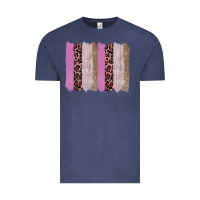 Vintage Denim pink glitter leopard brushstroke background Vintage Tee - RanaPortraitStore