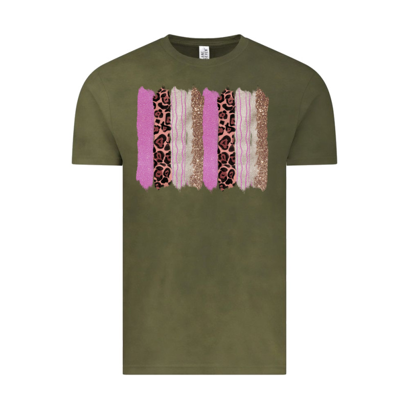 Pink Glitter Leopard Brushstroke Background Vintage Tee by RanaPortraitStore | Teevron