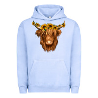 Pigment Grape Ice sunflower headband highland cow Urban Hoodie - Jasminsmagicworld