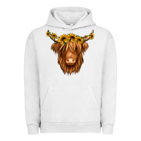 Pigment Lunar Rock sunflower headband highland cow Urban Hoodie - Jasminsmagicworld