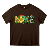 Chocolate Brown Western love St. Patrick's Day p Heavy Core Tee - CowGirlArtShop