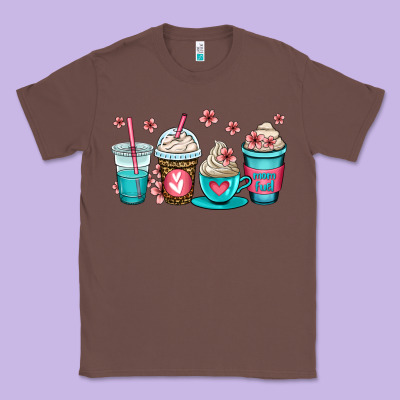Mom Fuel Coffee Cups Classic Tee Designed By Oliviacreatesart