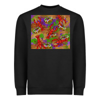 Black mardi gras crawfish king cake Heavyweight Sweatshirt - RanaPortraitStore