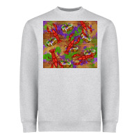 Heather Grey mardi gras crawfish king cake Heavyweight Sweatshirt - RanaPortraitStore