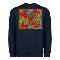 Navy mardi gras crawfish king cake Heavyweight Sweatshirt - RanaPortraitStore