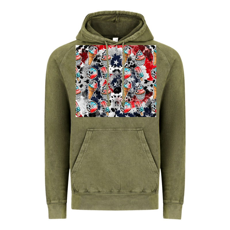 American Ice Cream Vintage Hoodie by CowhideDigitalArt | Teevron